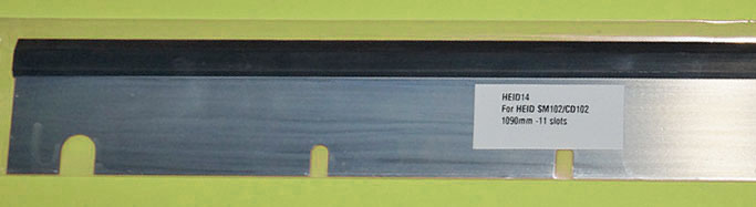 3海德堡SM102洗车刮墨刀,41.010.180, CD SM102印刷机洗车刀,11孔,1090x60x0.5mm,油墨清洗胶刮.jpg